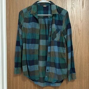 Eddie Bauer Green/Blue Flannel